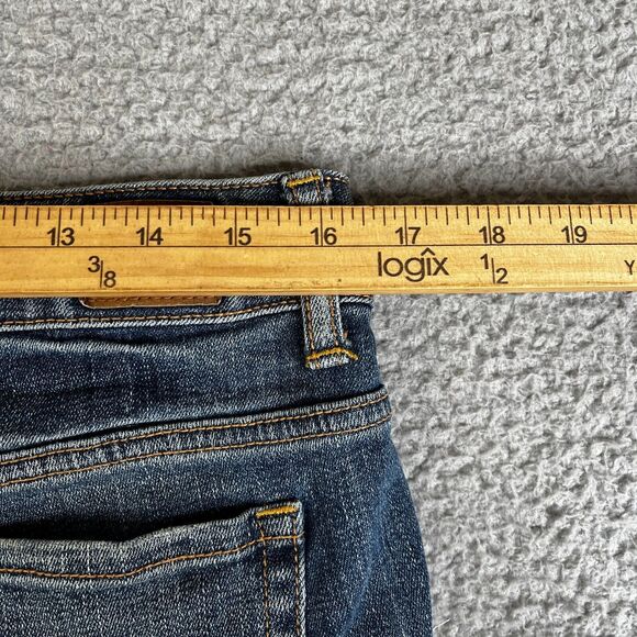 American Eagle Shorts Women 6 Denim Embroidered Roses Cut Off High Rise Bootie - Picture 11 of 12